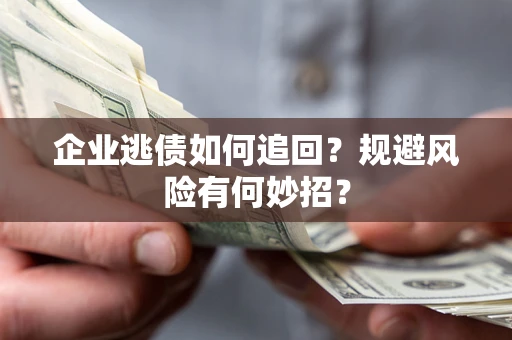 武汉企业逃债如何追回？规避风险有何妙招？