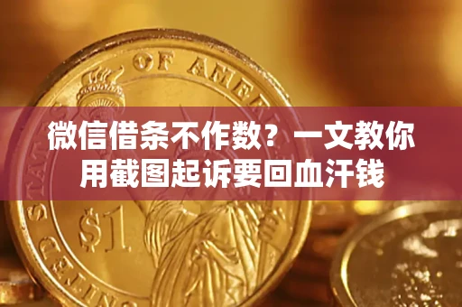 武汉微信借条不作数？一文教你用截图起诉要回血汗钱