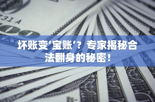 武汉坏账变‘宝账’？专家揭秘合法翻身的秘密！