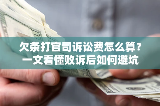 武汉欠条打官司诉讼费怎么算？一文看懂败诉后如何避坑