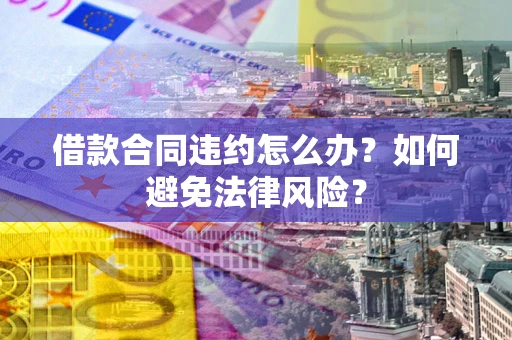 武汉借款合同违约怎么办？如何避免法律风险？