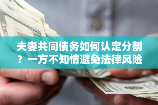 武汉夫妻共同债务如何认定分割？一方不知情避免法律风险必看！